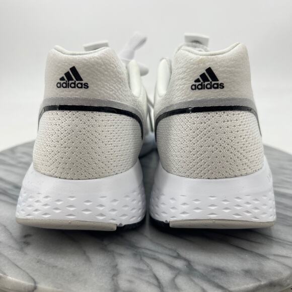 Adidas Womens 9 Running Shoes White Black Edge Lux Athletic Sneakers H03865 - Picture 5 of 13